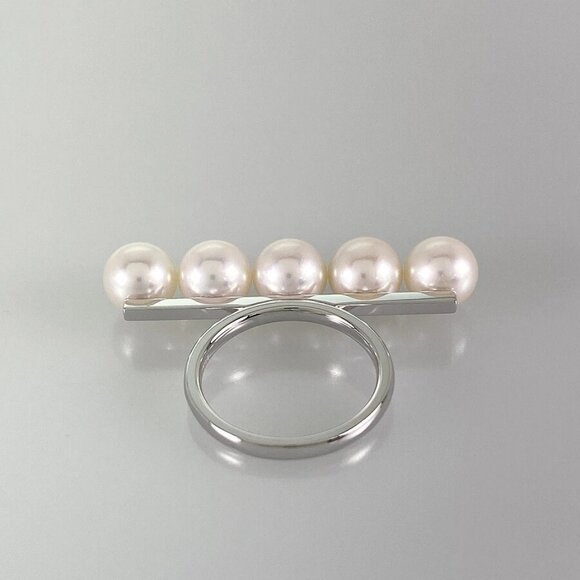 TASAKI Balance Signature White gold Pearl Ring - Picture 2 of 16